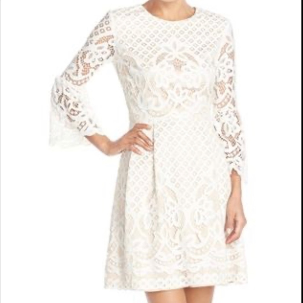 Eliza J lace dress.